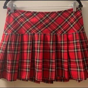 royal bones plaid skirt